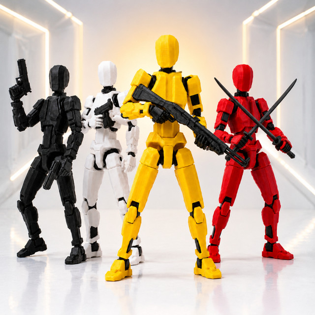 Boneco Articulado Dummy 13 Brinquedo Infantil Figura Criativo de Manipular e Montar Acessórios
