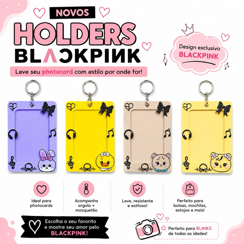 Holder para Photocard BRACK PINk