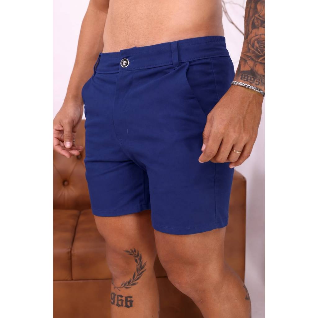 Short Mauricinho Casual Alfaiataria Premium Cós Elastico Leve Confortavel Varias Cores a Pronta Entrega