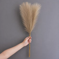 10 peças Galhos de Capim dos Pampas Artificial 55cm para Decoração de Vasos