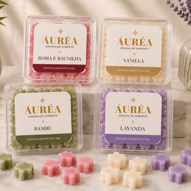 Imagem Pastilhas Aromáticas Wax Melts Para Aromatizador de Ambiente Difusor Eletrico Rechuad Cerâmica