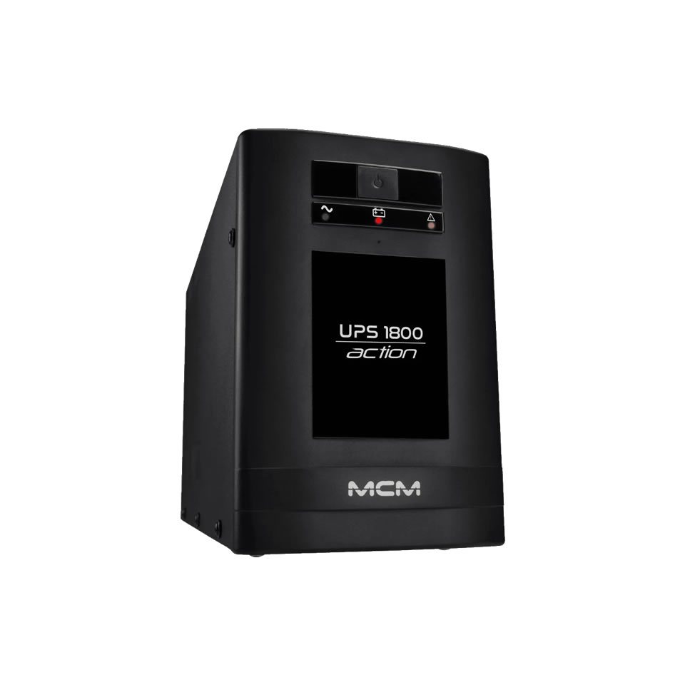 No-Break MCM UPS1800 Action 3.1 1800VA (1170W) Preto (E:Bi-Aut / S:115V / T:6 / 