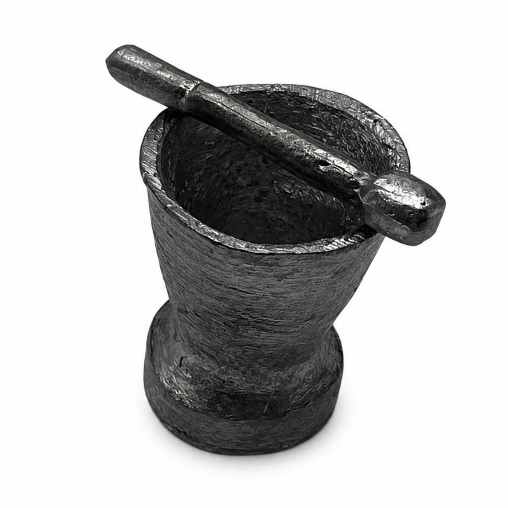 Pilão De Chumbo Miniatura Para Assentamento Umbanda Candomblé Unidade.