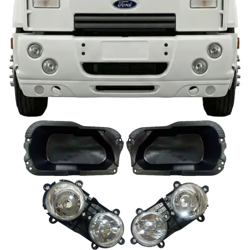 Kit Farol Com Tampa Ford Cargo 1317 1717 1722 2422 2428 2000