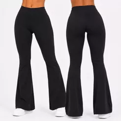 Calça Flare Feminina Cintura Alta Suplex Premium Academia Yoga Legging Flare Modeladora Não Transparente