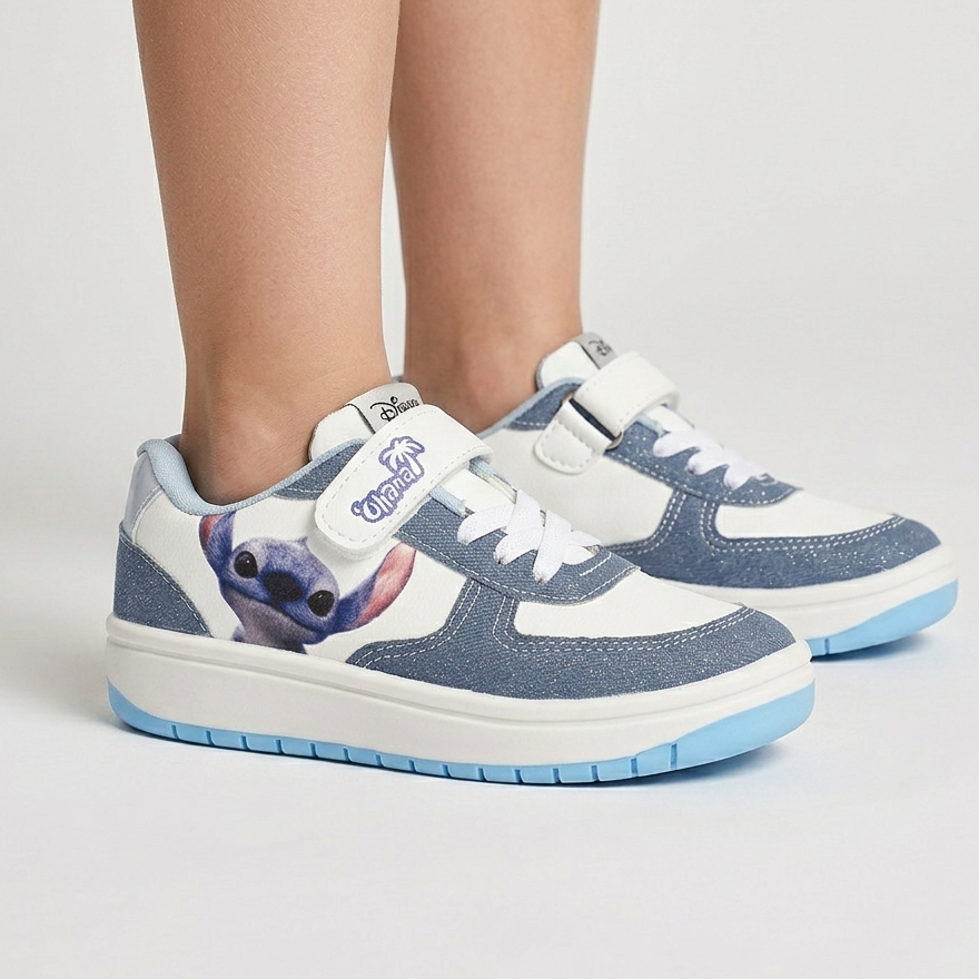 Tênis Infantil Disney Stitch Kids Casual Confortável Leve Escolar