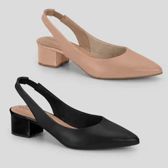 Scarpin Beira Rio Feminino Salto Bloco Elegante Confortável