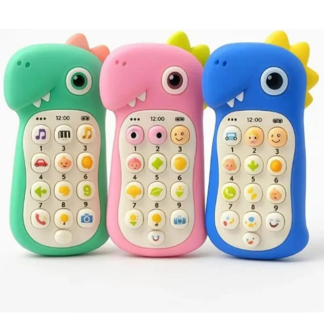 Telefone Infantil Musical Brinquedo Celular Mordedor Educativo Com Luz Ideal para Bebês