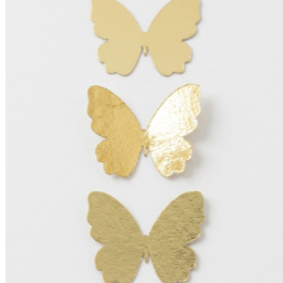 mini borboleta LUXO dourada /TAMANHO 2,5cm aplique papel lembrancinha delicada personalizado jardim encantado