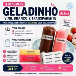 Adesivos Personalizados Para Geladinho Gourmet Sacolé ou Chup Chup