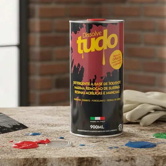 Dissolve Tudo 900ml Limpeza Pesada para Mármore Granito Porcelanato Máxima Remoção de Sujeiras