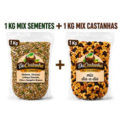 1 Kg Mix Castanhas + 1 Kg Mix Sementes *OFERTA* - DaCastanha