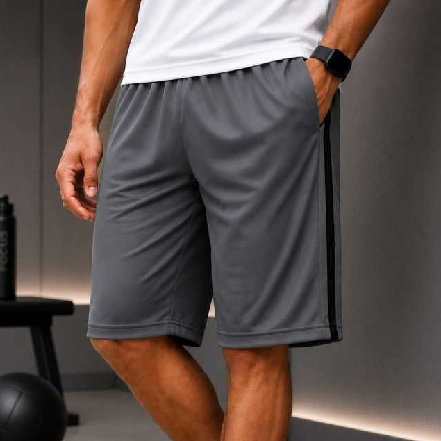 BERMUDA SHORT MASCULINO 100% POLIESTER  - TECIDO LEVE CONFORTÁVEL