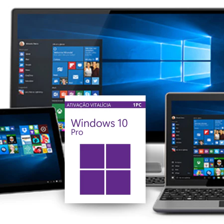 Windows 10 Pro | Cartão de Ativação | Sistema Operacional | Licença Física