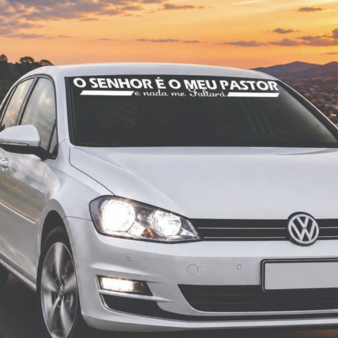 Adesivo para Carro Adesivo pra Carro O Senhor é o meu Pastor e nada me faltará