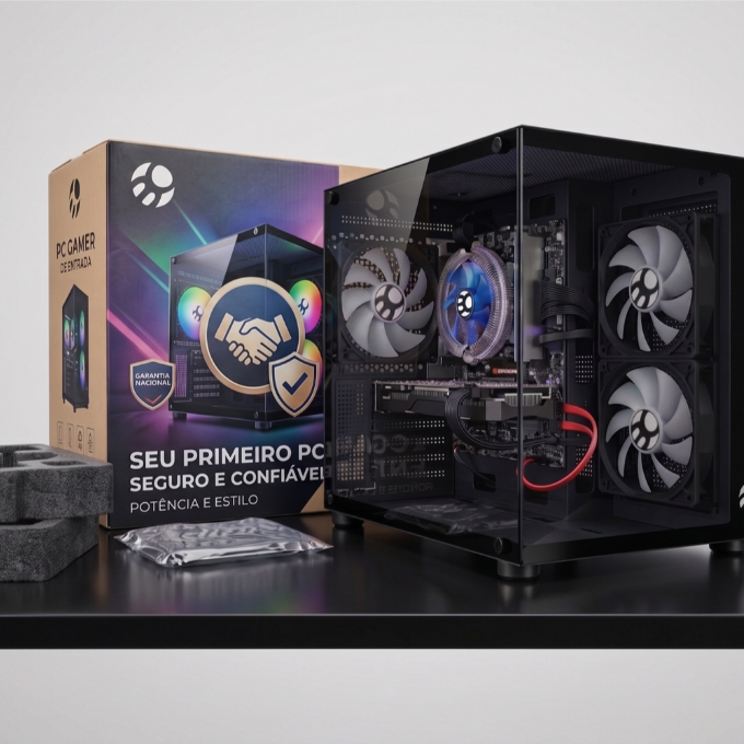 PC Gamer Intel i5 de 4a | RX 580 Opcional | Gabinete Aquário | Até 16Gb de RAM e 1Tb SSD — imagem 2 de 2