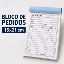 Kit 3 Blocos Pedido 15 X 21 de 50 Folhas cada
