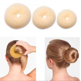Kit 2 Rosca Para Coque Donut Para Cabelo Acessório Penteado Esponja Perfeito