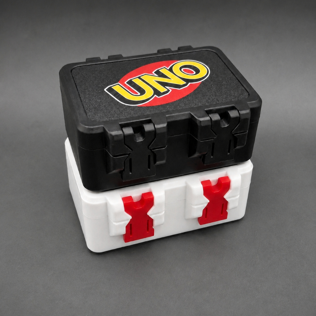 Caixa Box para Uno Baralho Case Jogo Uno Box Proteção Organizador