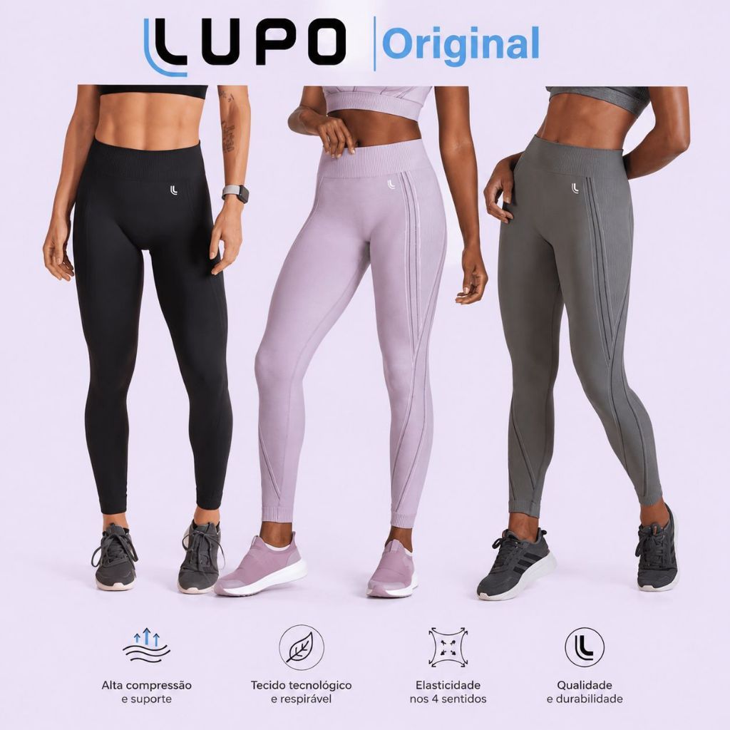 Calça Legging Max Lupo Fitness Academia Feminina 71053