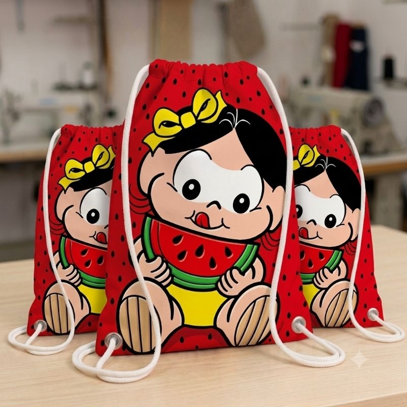 Mochilinhas Magali Sacochila Bolsa para Doces Lembrancinha de Festas