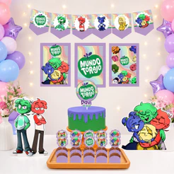 Kit Festa Mundo Torajo Personalizado 70 Itens Decoração Aniversário