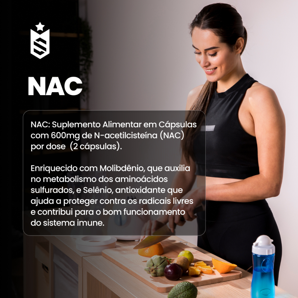 NAC N-Acetil L-Cisteína Selênio + Molibdênio - Soldiers Nutrition · foto 2