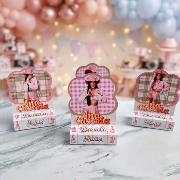 Porta BIS duplo personalizado Ana Castela| Boiadeira | lembrancinha festa infantil | qualquer tema | brinde aniversário