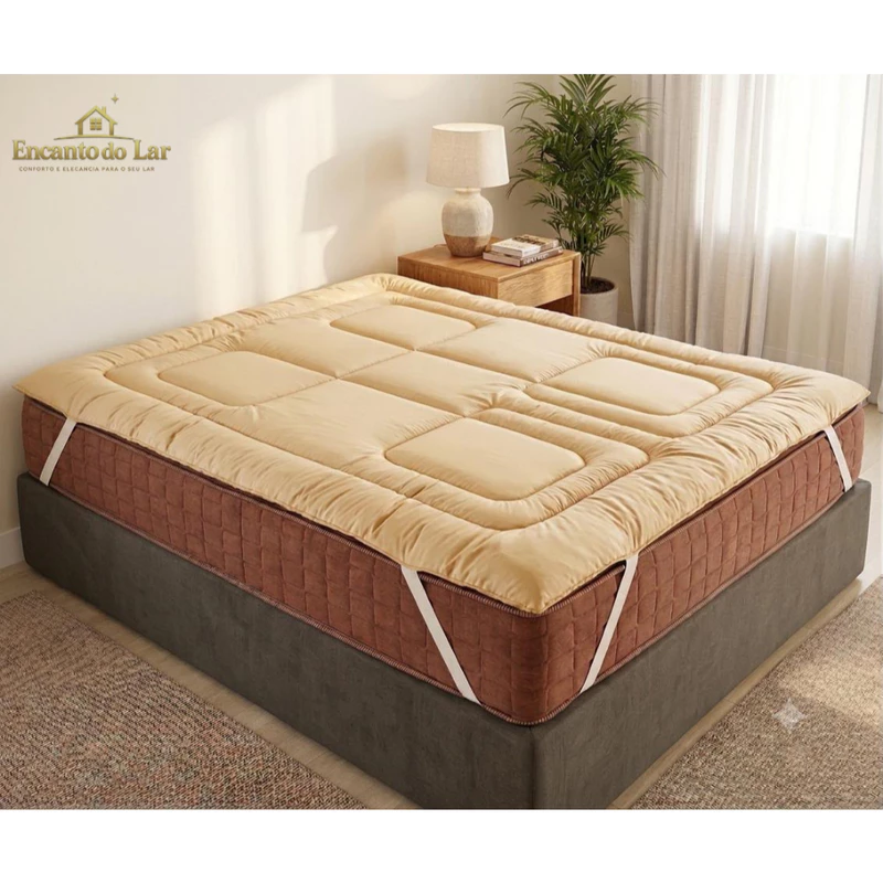 Protetor de Colchão Casal Queen Pillow Top em Micro Percal 400 Fios — foto 4