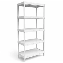 Estante Modular Plástico 5 Prateleiras Branca Agraplast COM PEZINHO