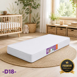 Colchão Infantil D18 Despumalar 150x70x09 Liso Premium Antiácaro Espuma Confortável para Minicama Juvenil
