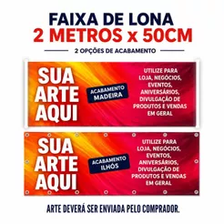 Faixa Placa Banner de Lona personalizada para Fachada Frente de Loja Formatura promoção divulgação ofertas aniversário