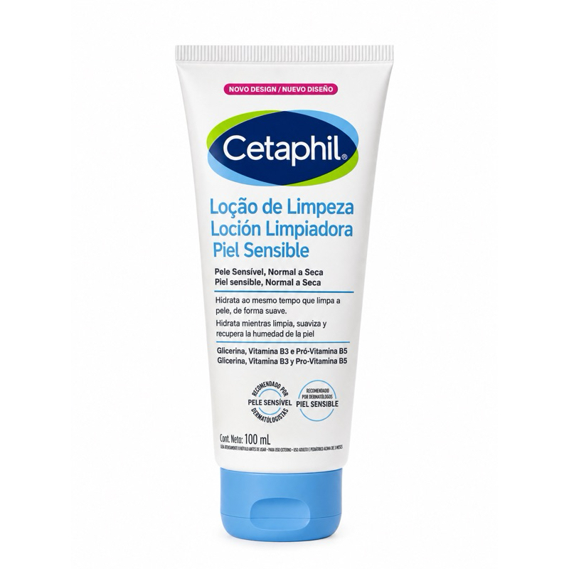 Loção de Limpeza Cetaphil Pele Sensível Normal a Seca 100ml