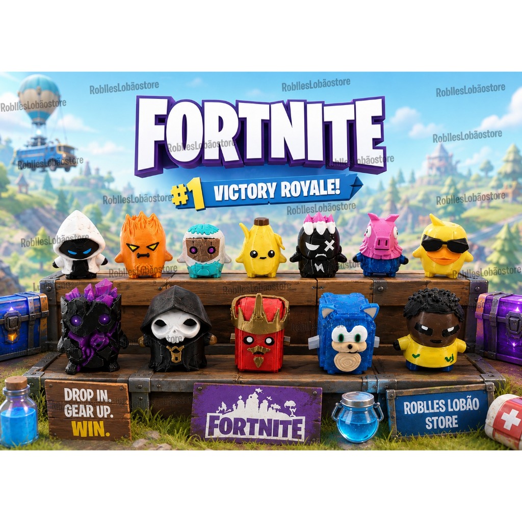 Sprite Fortnite - Elemental Fortinite + Chaveiro Fortinite