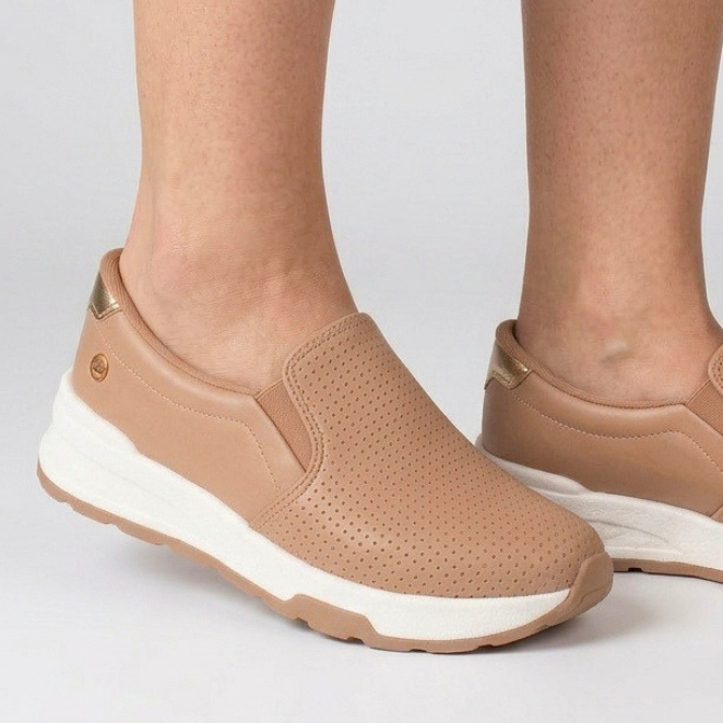 Tênis Feminino Casual Slip On Dakota Original Calce Fácil Confortável Leve