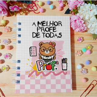 BLOQUINHO DIA DOS PROFESSORES CAPA DURA PERSONALIZADO COM NOME NA CAPA ENVIAR VIA CHAT O NOME