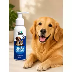 Limpa Orelhas 100 g Pet Clean Para Cães e Gatos Limpa Sem Agredir Não Oleoso