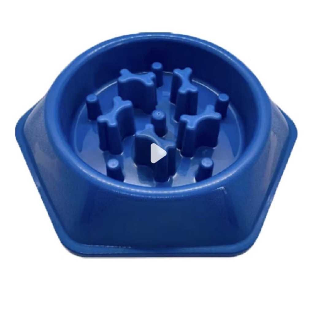 Comedouro Lento Educativo Interativo para Cachorro Anti Engasgo Antivoracidade Pet