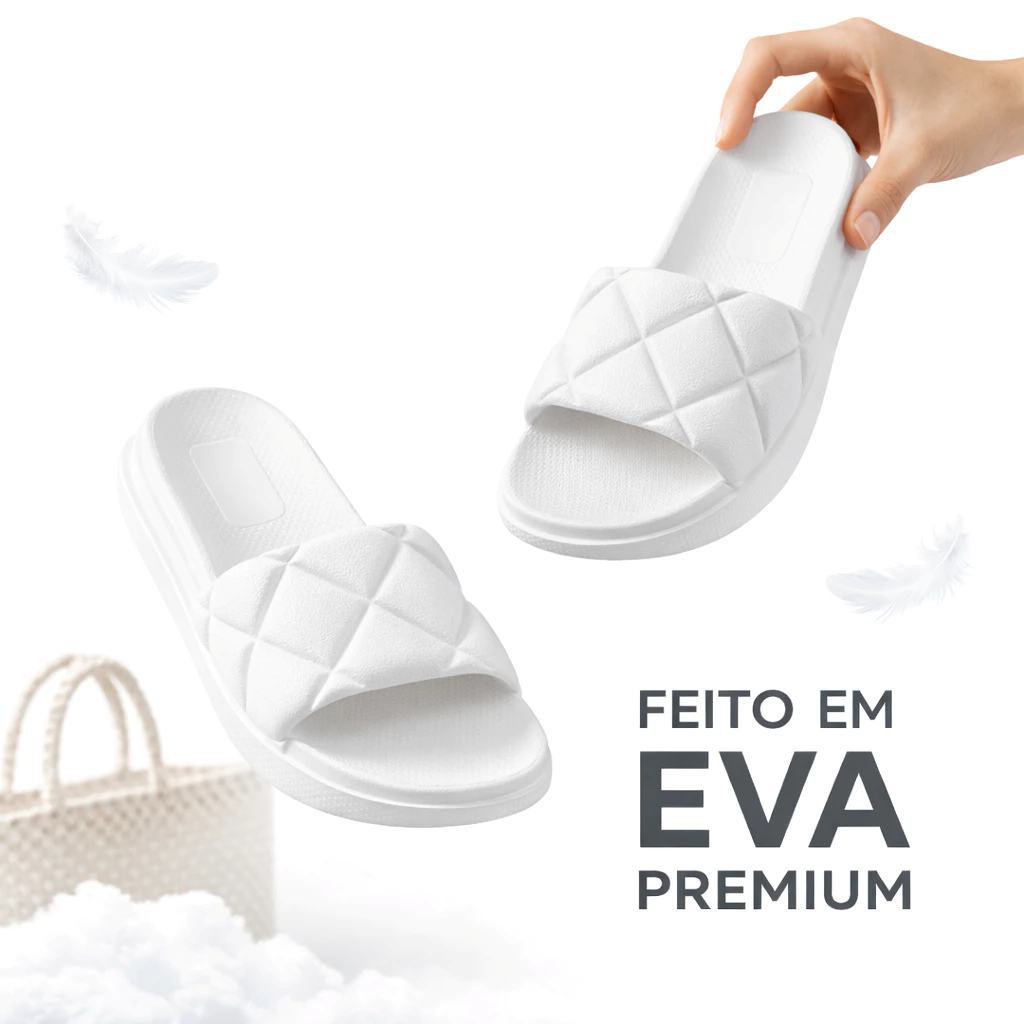 Chinelo Feminino Nuvem Slide borracha EVA Sandalia Feminina Rasteirinha Estiloso Leve Macio Sandalha
