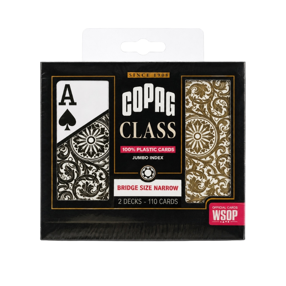Baralho Jogo Cartas Duplo Plástico Naipe Grande Class Copag