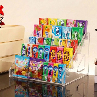 Expositor Acrílico 7 Camadas Transparente Para Mesa, Ideal Para Doces, Chocolates, Chicletes E Perfumes