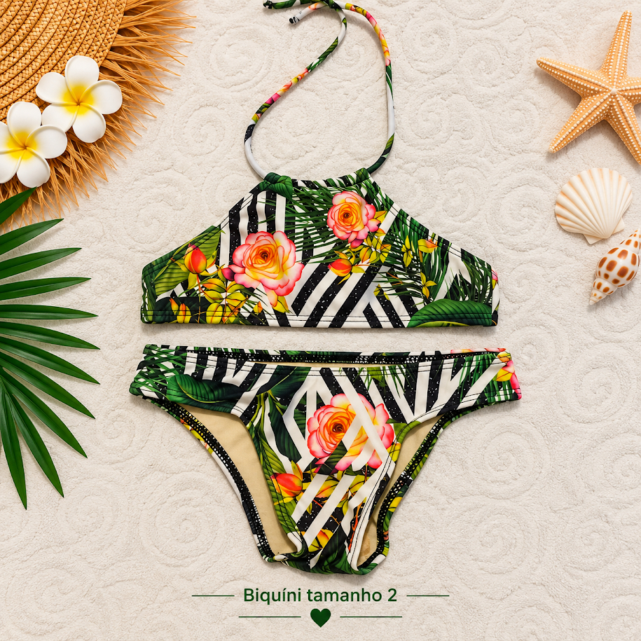 Moda Praia Infantil Biquini bebê Conjunto UV kids Camisa UV piscina