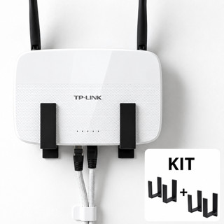 Suporte Parede Roteador Modem Wi-Fi Adesivo Universal Organização Casa Escritório