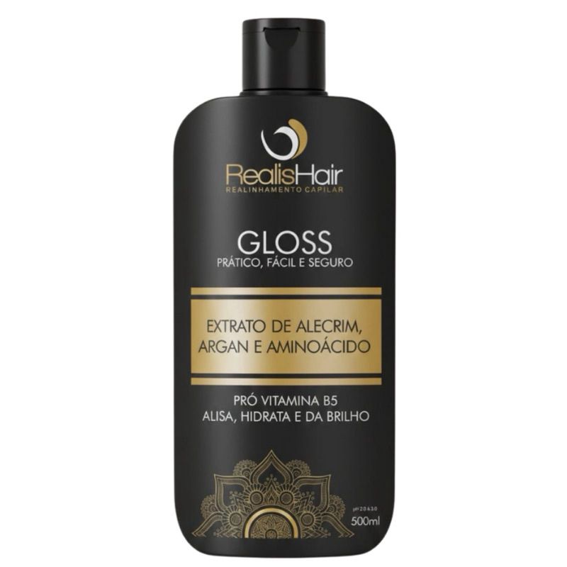 ESCOVA PROGRESSIVA ORGANICA COMPATÍVEL COM HENÊ REALISHAIR GLOSS 500ML
