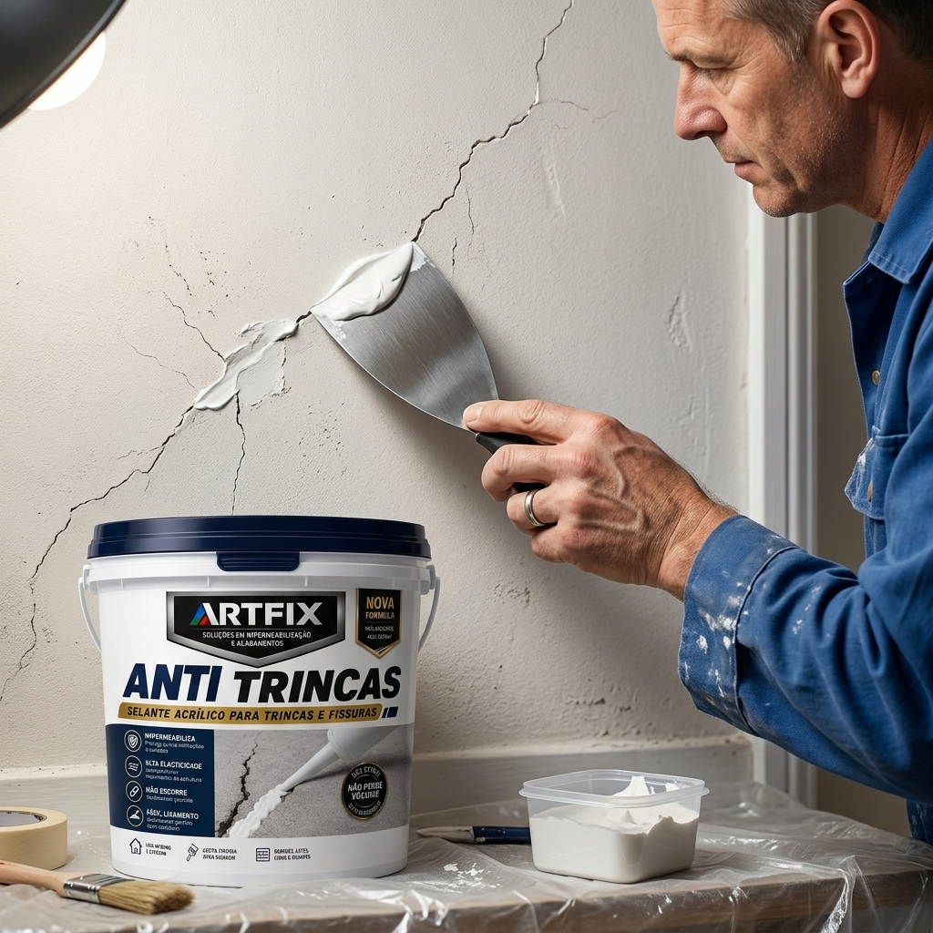 Anti Trinca Artfix Massa Para Reparação De Parede E Fissuras 1,5kg Ou 5kg — imagem 2 de 2