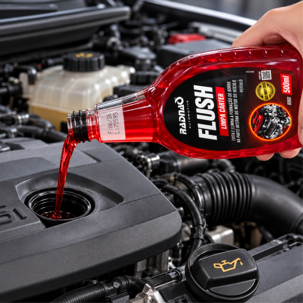 Limpa Carter Flush Radnaq 500ml Limpeza De Motor Automotivo — imagem 2 de 2