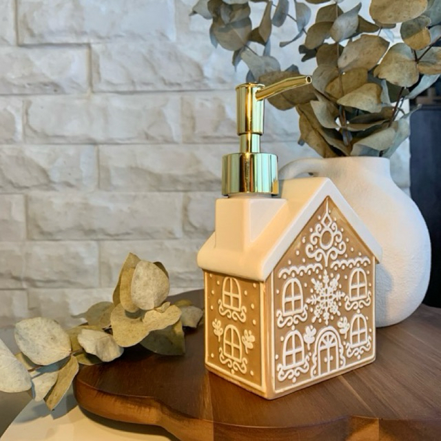 Porta Sabonete Líquido de Natal Ginger Decorativo