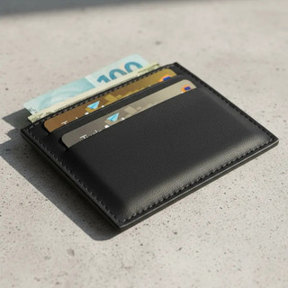 Porta Cartão Slim Couro Cédulas CNH Masculino e Feminino
