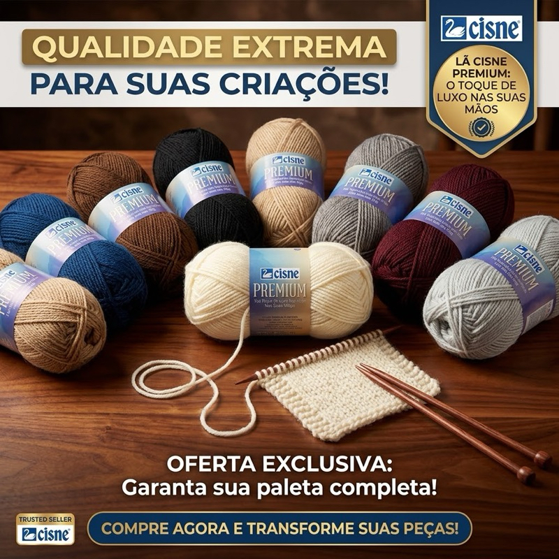Lã Cisne Premium 100 Gramas