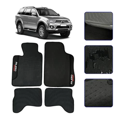 Jogo de Tapete Emborrachado para Pajero Sport 2010 11 12 13 14 15 16 17 2018 Kit Automotivo